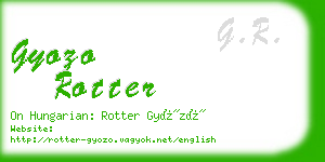 gyozo rotter business card